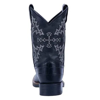 Dan Post Kid's Black Gator Print Boots