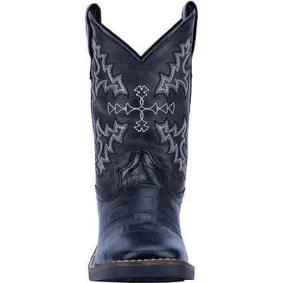Dan Post Kid's Black Gator Print Boots