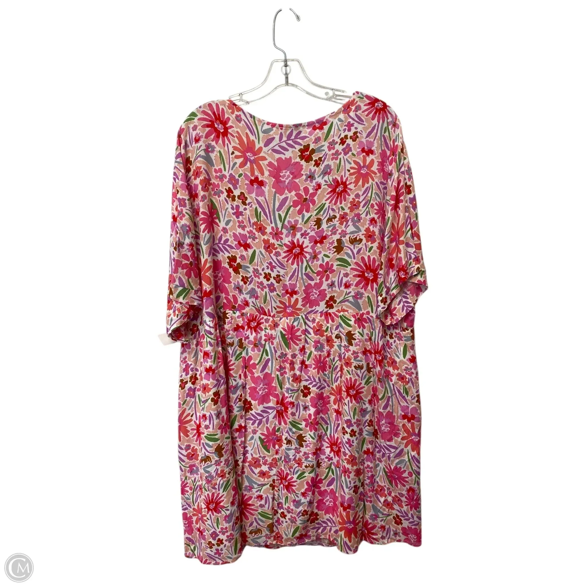 Dress Casual Short By Andree By Unit In Pink, Size: 3x