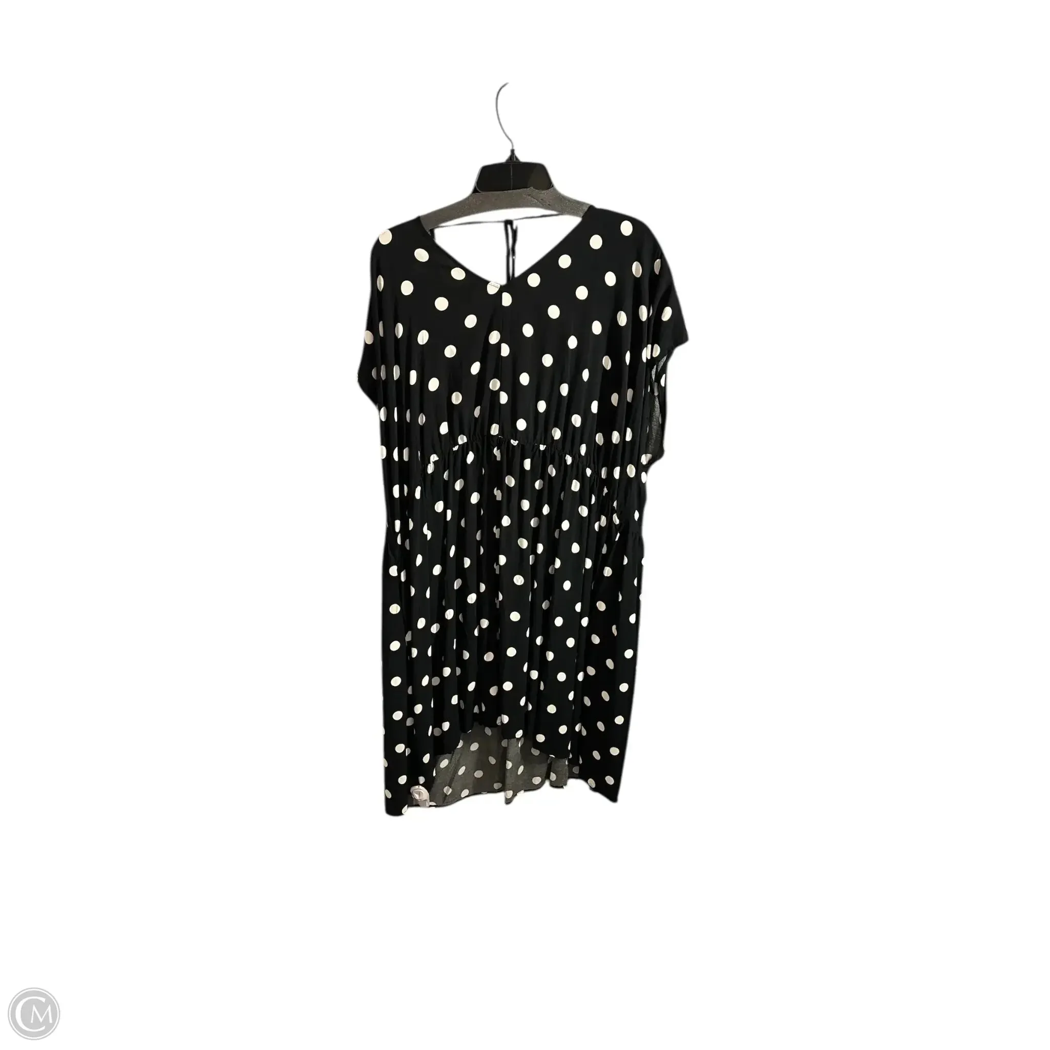 Dress Casual Short By Ava & Viv In Polkadot Pattern, Size: 3x