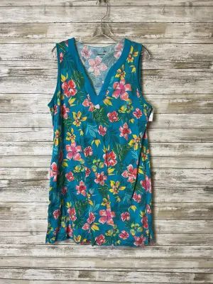 Dress Casual Short By Lands End In Floral Print, Size:Xl
