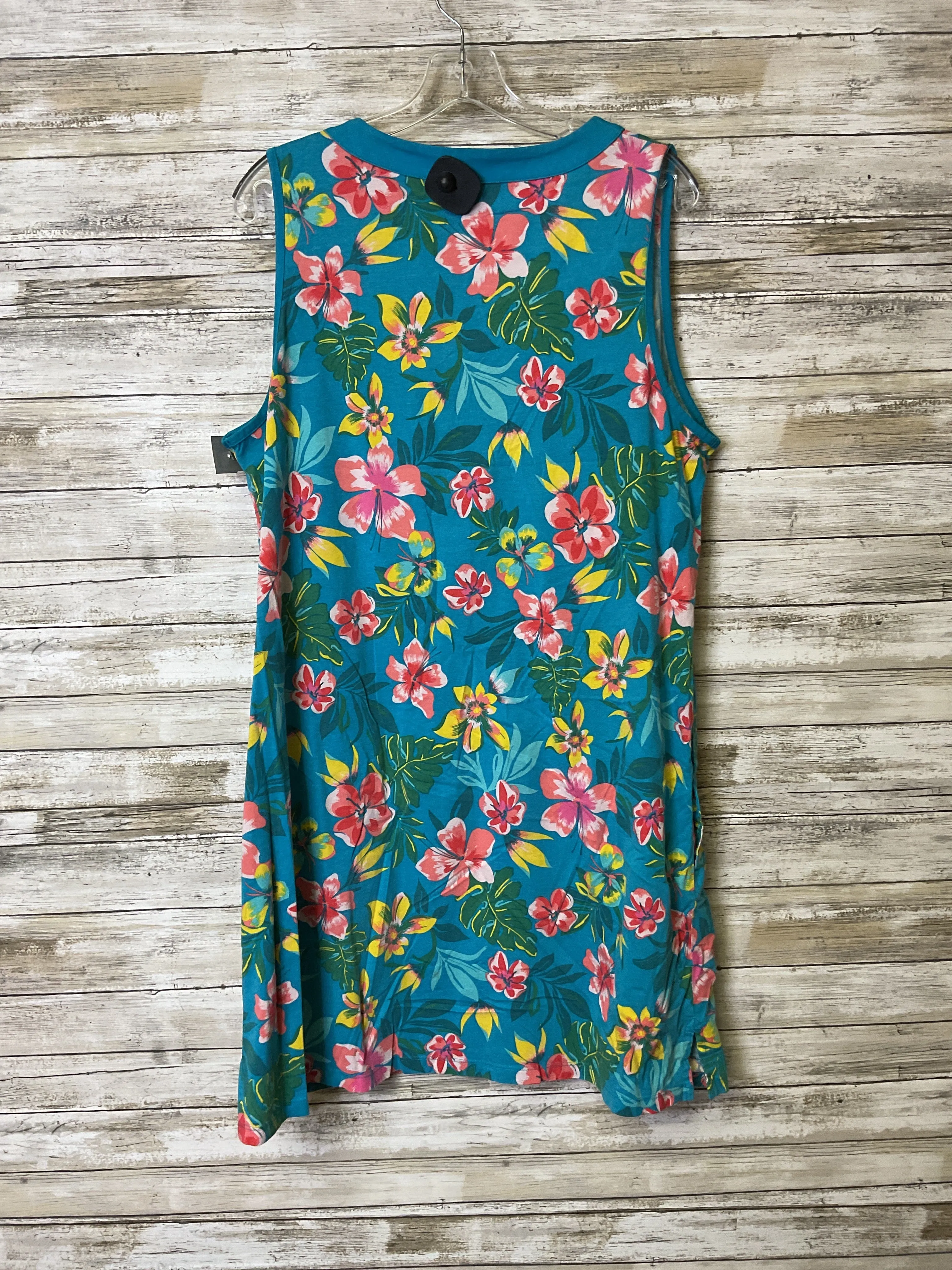 Dress Casual Short By Lands End In Floral Print, Size:Xl