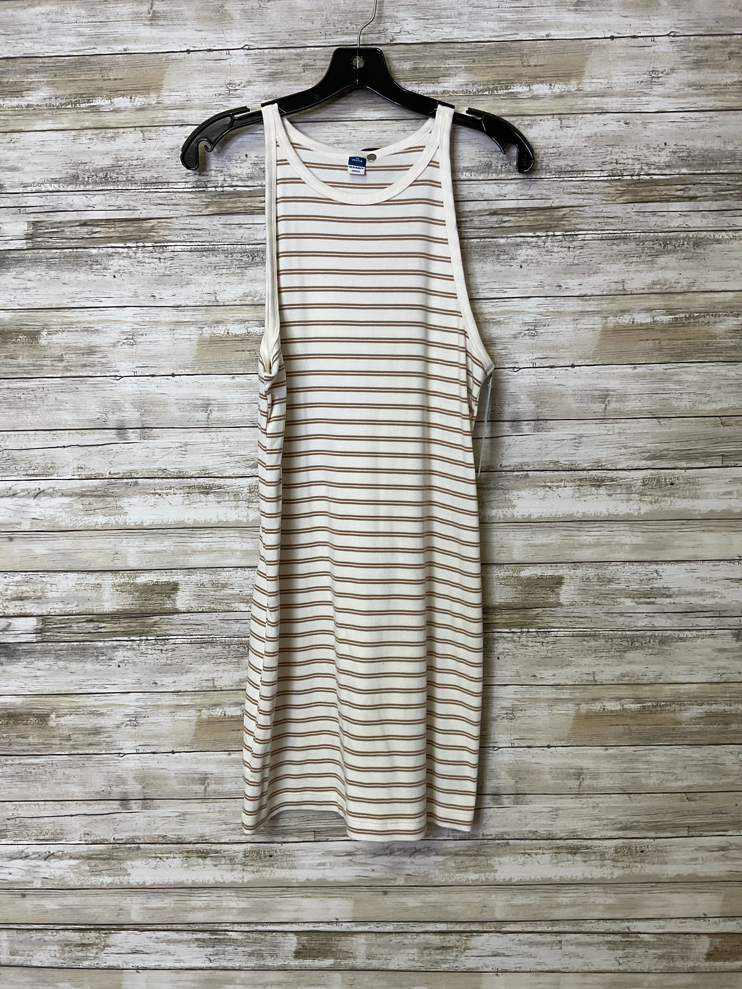 Dress Casual Short By Old Navy In Tan & White, Size:Xl