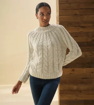 Dylan Cable Knit Sweater - Clear Rainbow -Hatley