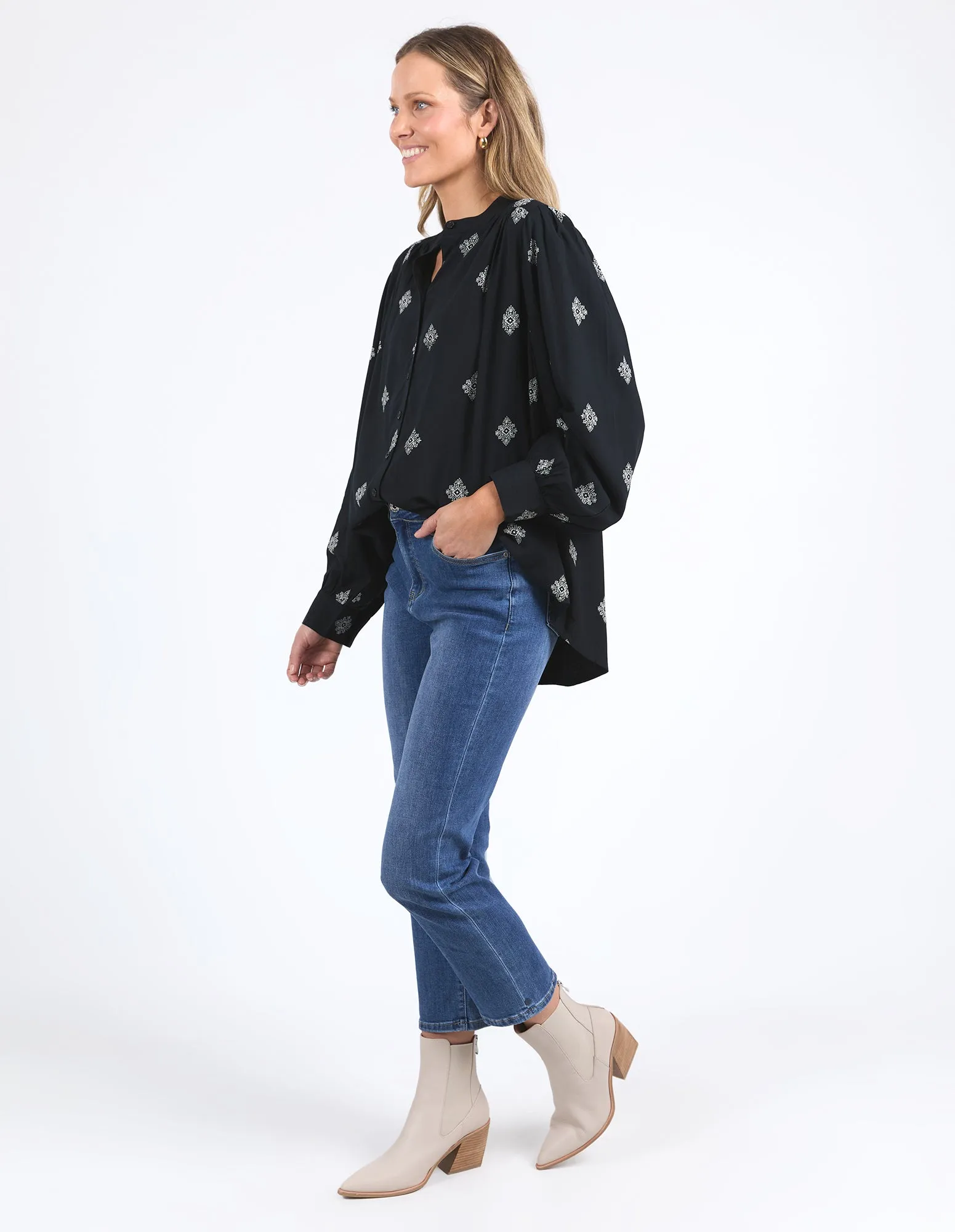 Elm Georgina Print Blouse Georgina Print