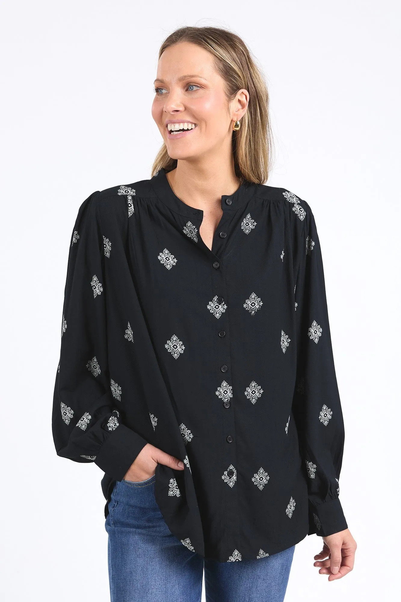 Elm Georgina Print Blouse Georgina Print