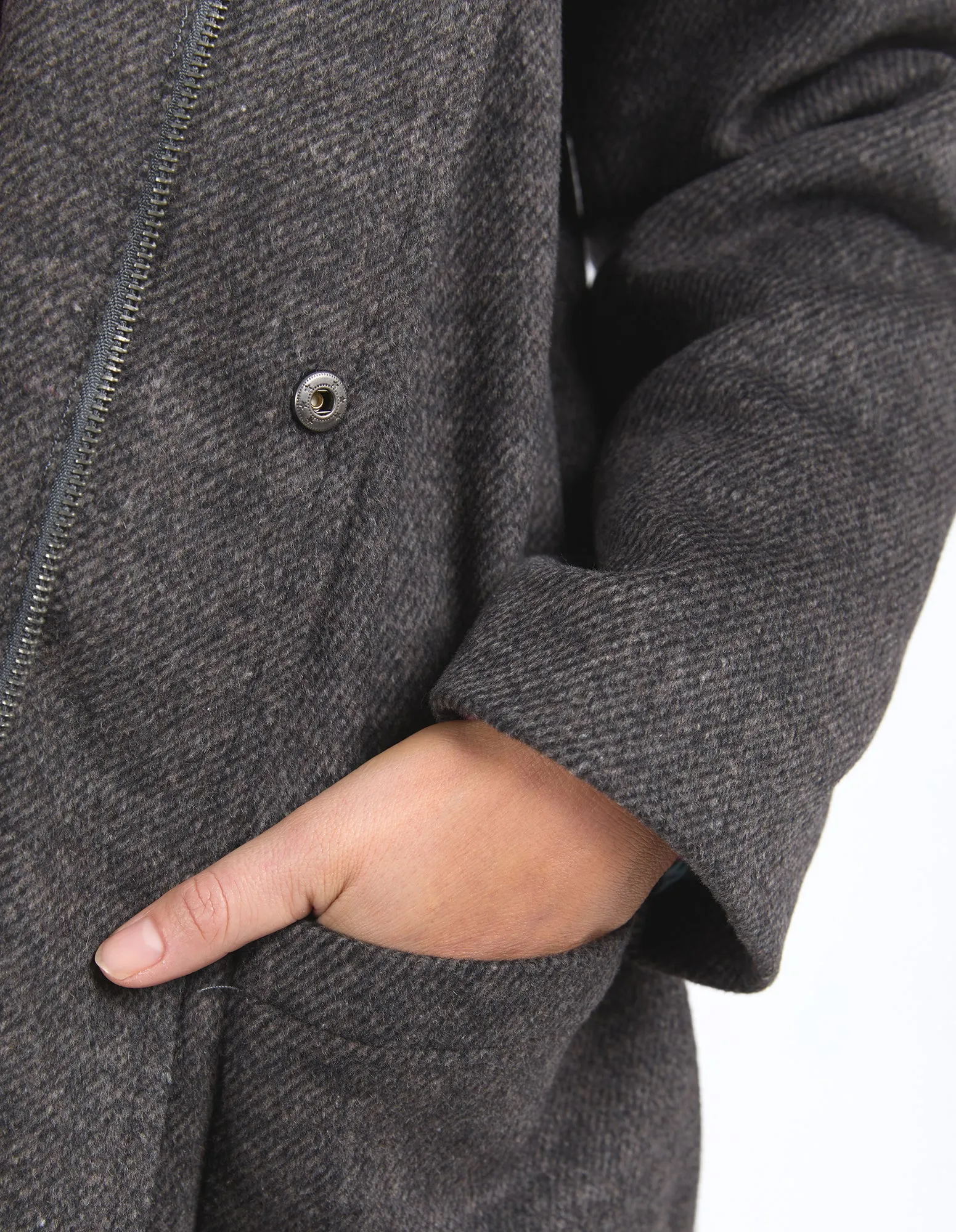 Elm Jordan Coat Charcoal