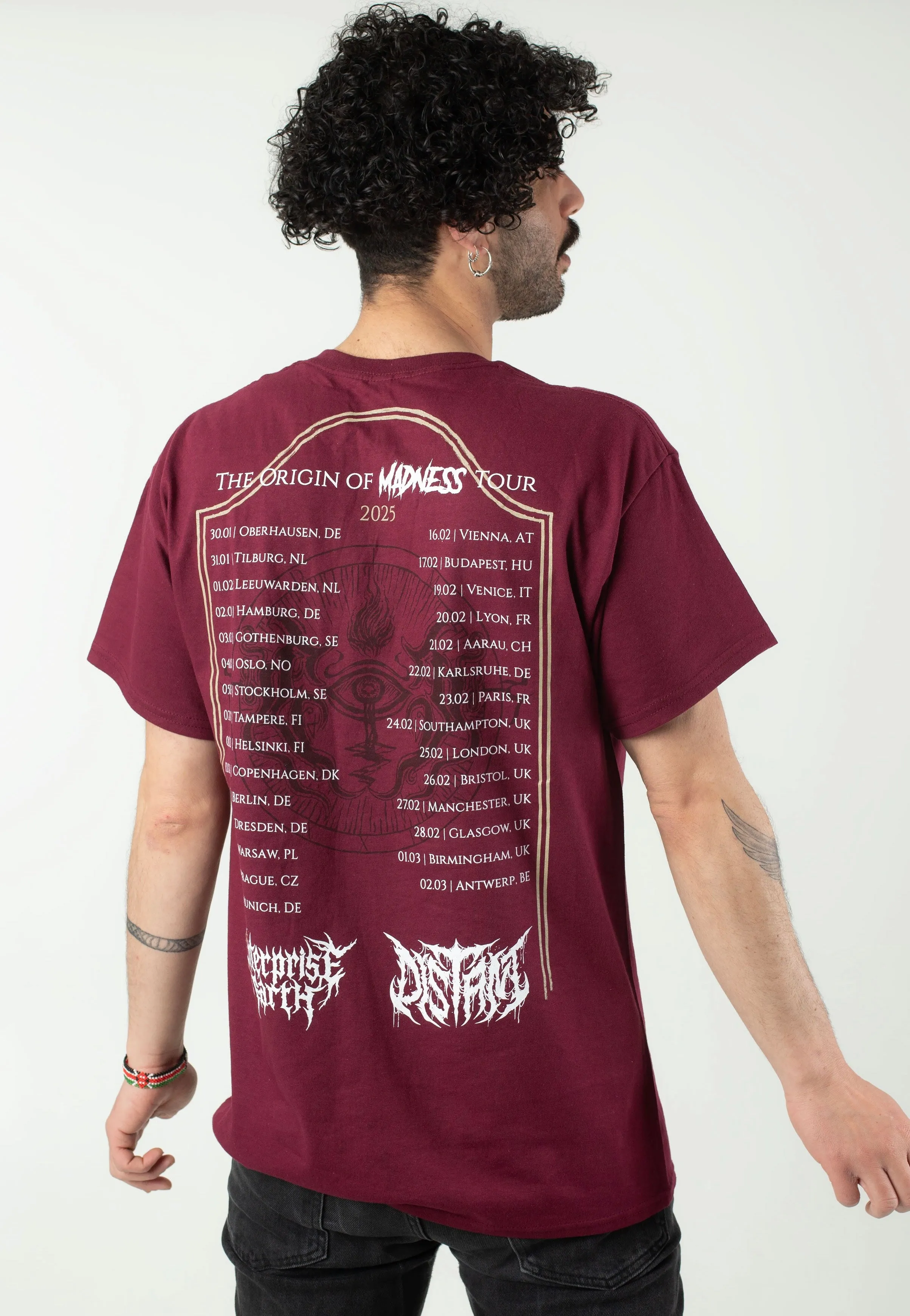 Enterprise Earth - The Origin Of Madness Tour 2025 Maroon - T-Shirt
