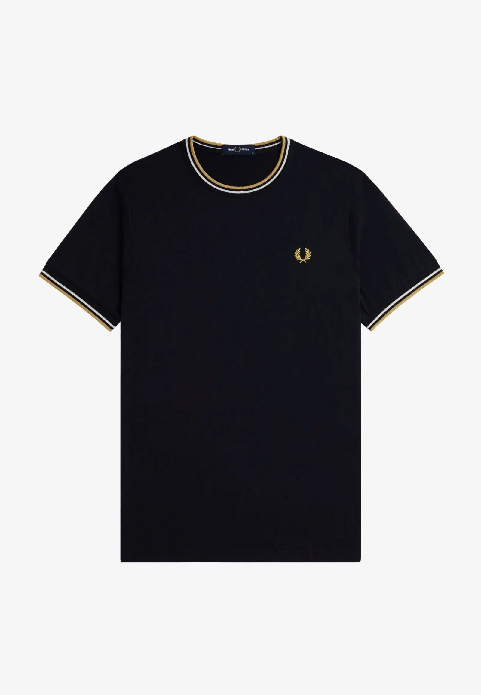 Fred Perry - Twin Tipped Navy/Ecru/Honeycomb - T-Shirt