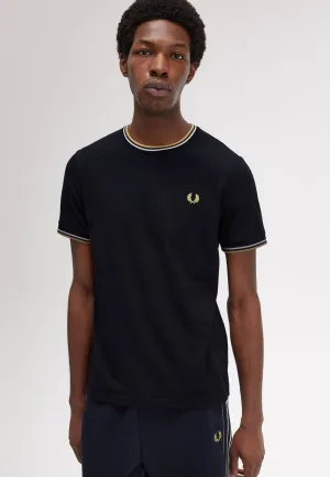 Fred Perry - Twin Tipped Navy/Ecru/Honeycomb - T-Shirt