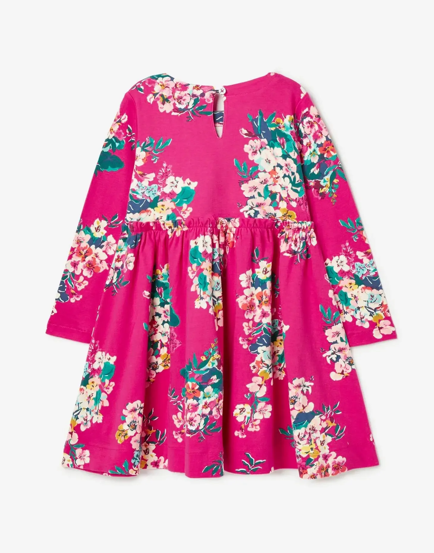 Girls' Hampton Long Sleeve Paperbag Waist Jersey Dress | Joules