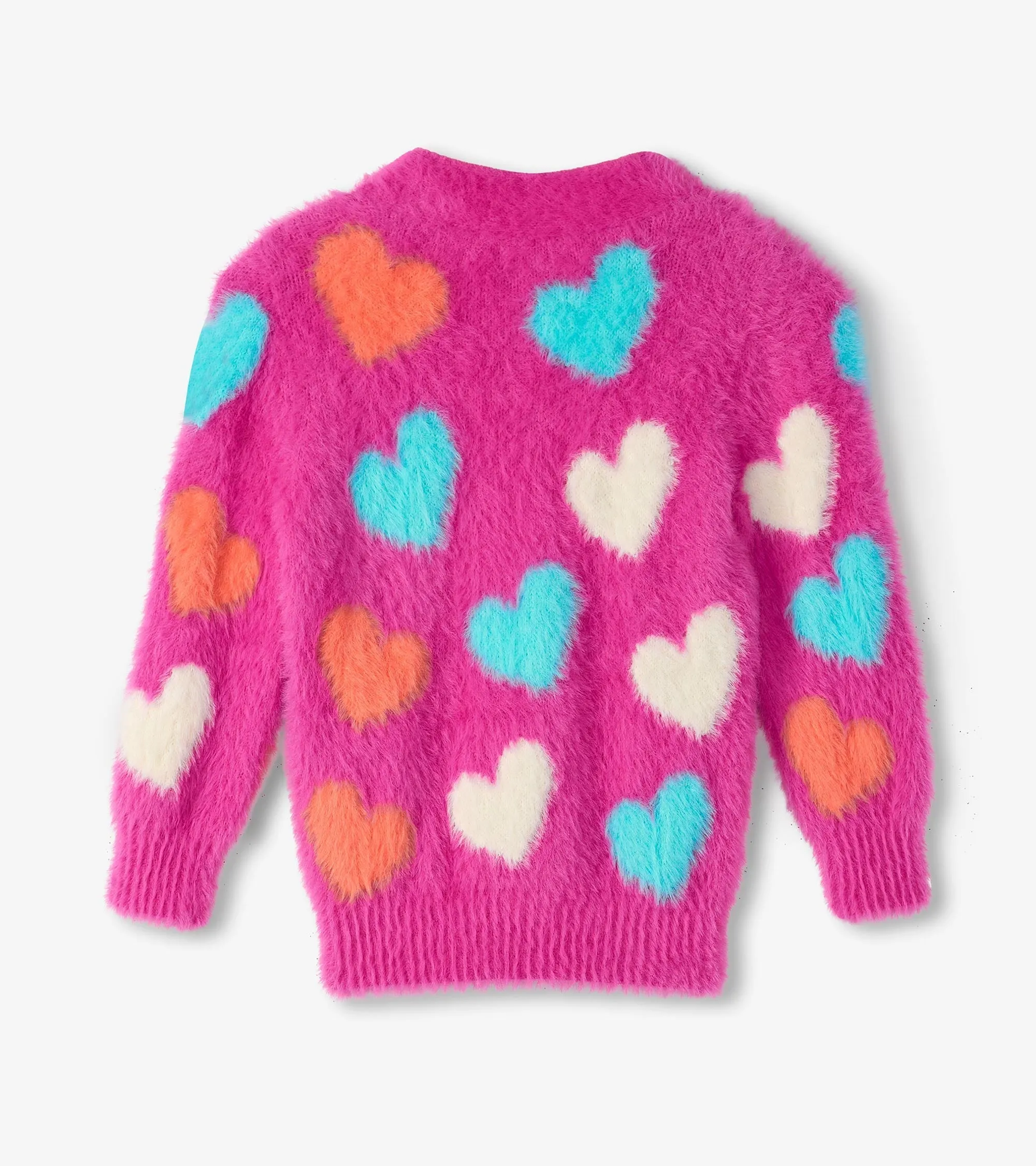 Girls Jumbo Hearts Cardigan -Hatley