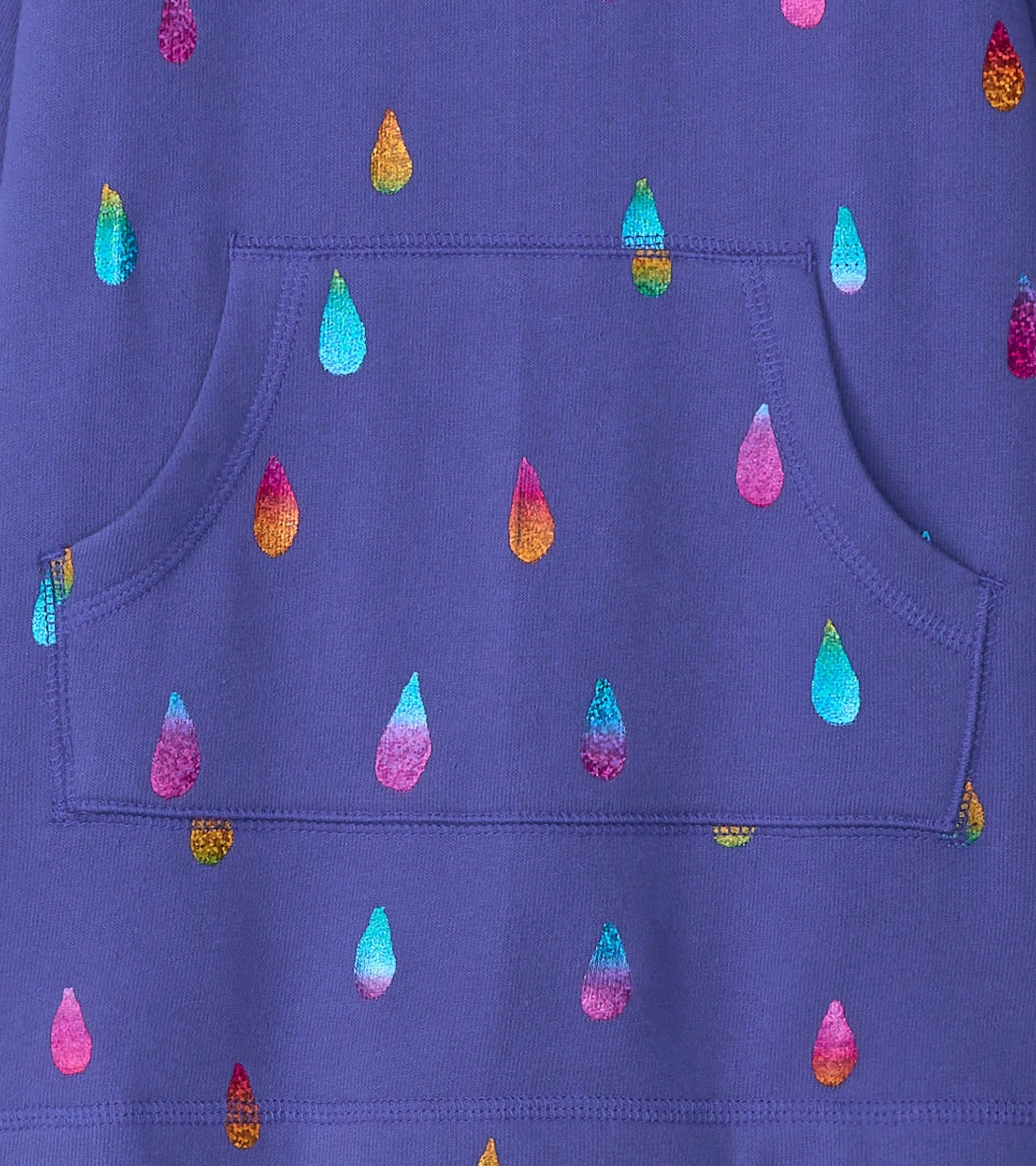 Girls Rainbow Raindrops Sweater Dress -Hatley