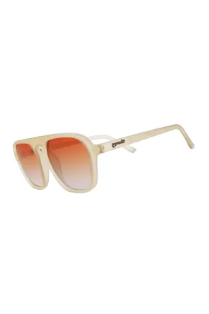 goodr Impromptu Disco Nap Sunglasses in Beige | G00435-RTG-OGO2-GR