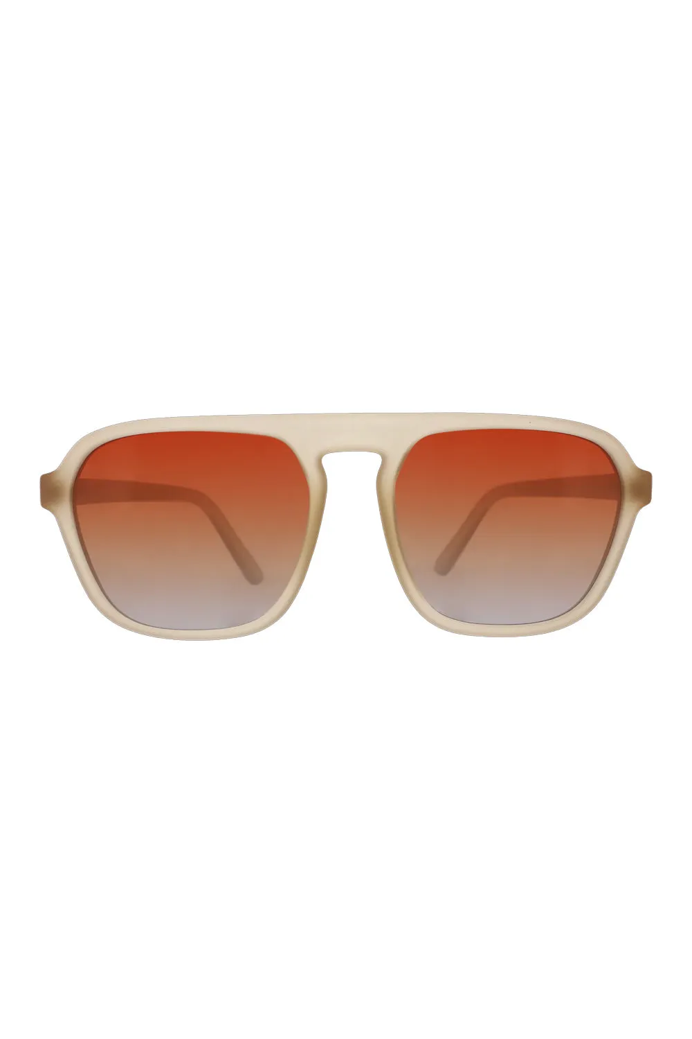 goodr Impromptu Disco Nap Sunglasses in Beige | G00435-RTG-OGO2-GR
