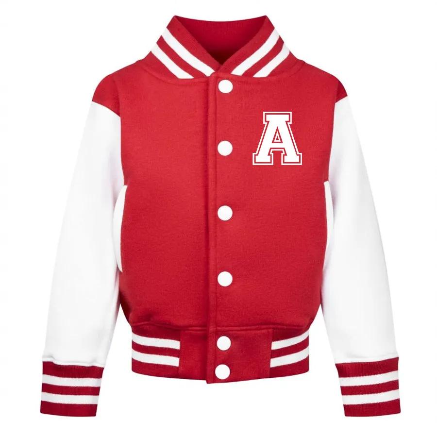 Home Run Personalised Initial Baseball Jacket (1-10 Years)