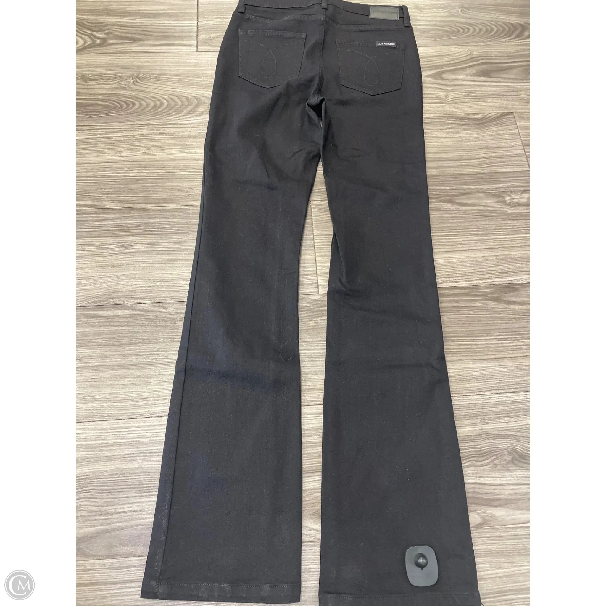 Jeans Boot Cut By Calvin Klein In Black, Size: 4