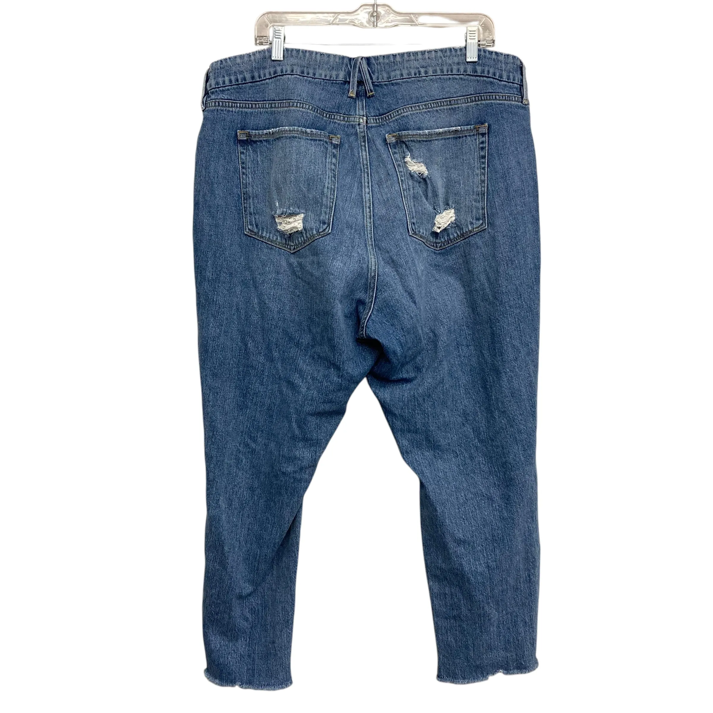 Jeans Boot Cut By Good American In Blue Denim, Size:18