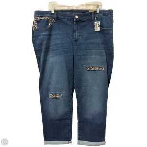 Jeans Boyfriend By Chicos In Blue Denim, Size: 18