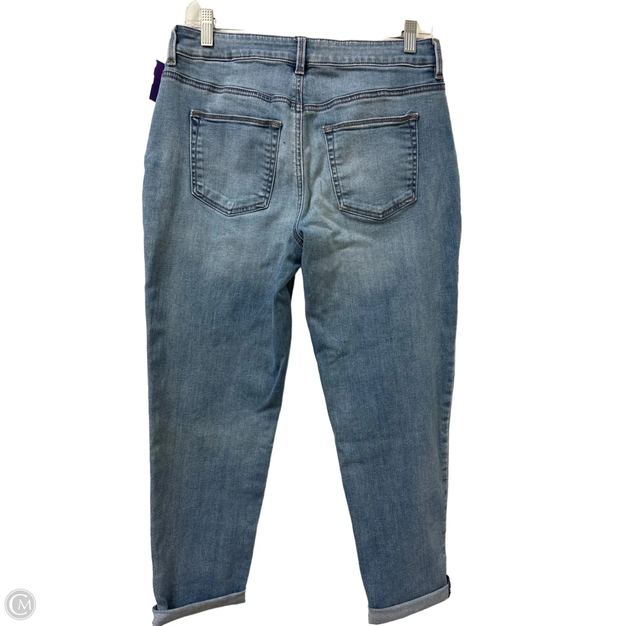 Jeans Boyfriend By Chicos In Blue Denim, Size: 4