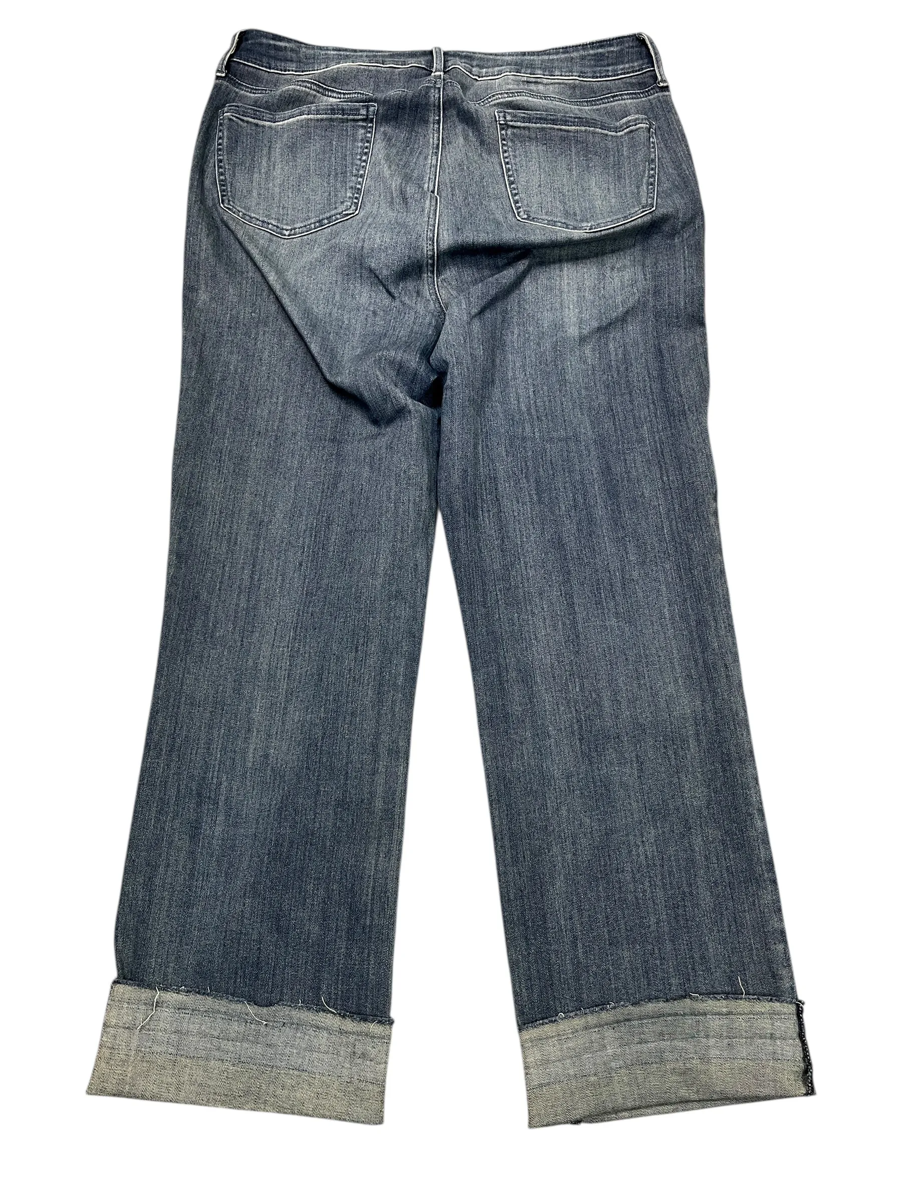 Jeans Cropped By Not Your Daughters Jeans In Blue Denim, Size:14