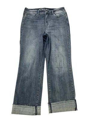 Jeans Cropped By Not Your Daughters Jeans In Blue Denim, Size:14