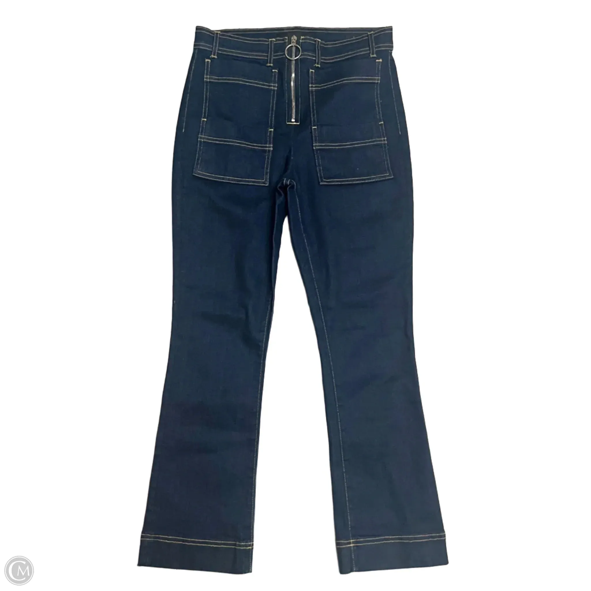 Jeans Flared By 3X1 In Blue Denim, Size: 6