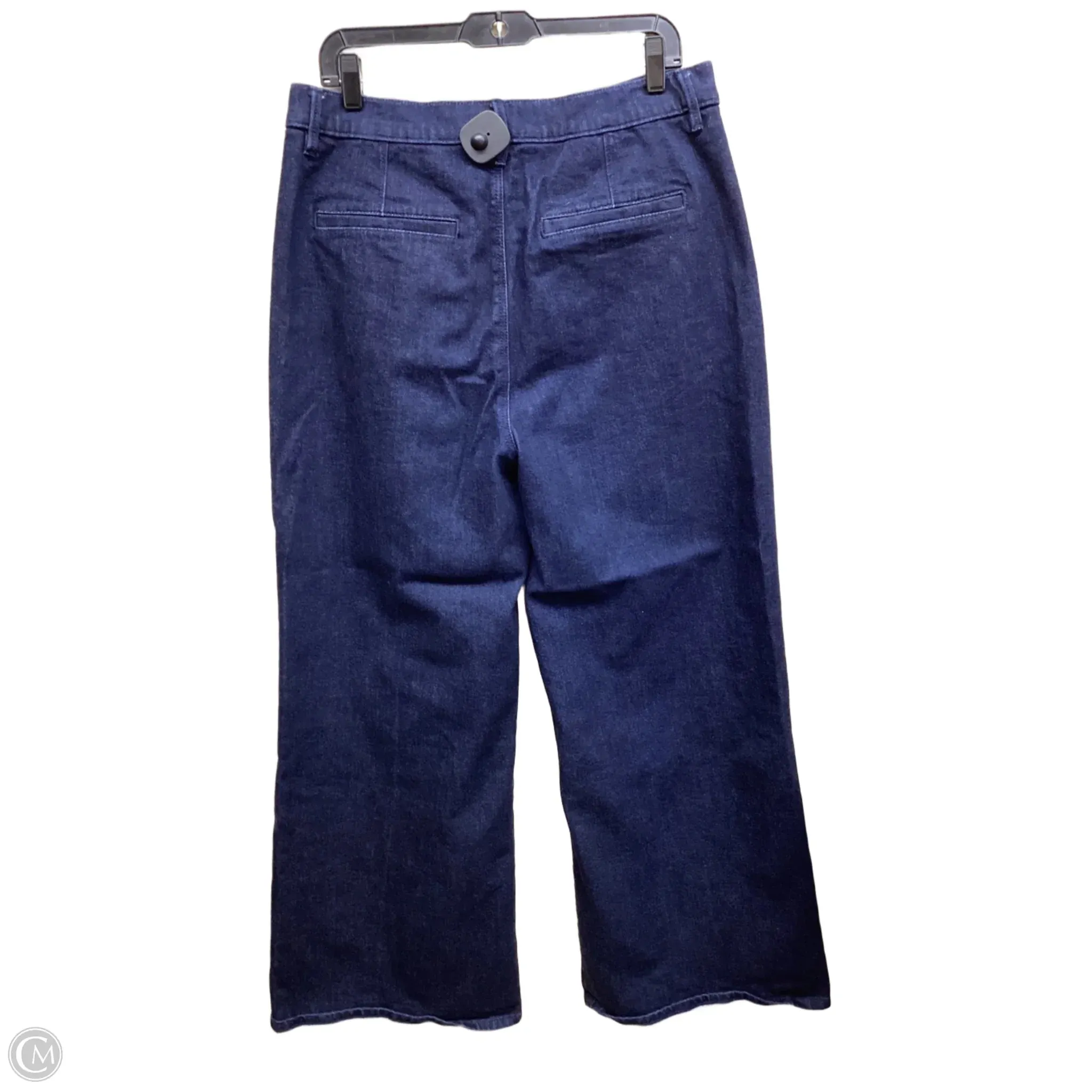 Jeans Flared By Ann Taylor In Blue Denim, Size: 14