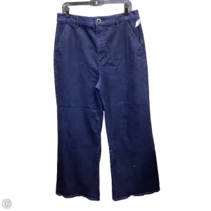 Jeans Flared By Ann Taylor In Blue Denim, Size: 14