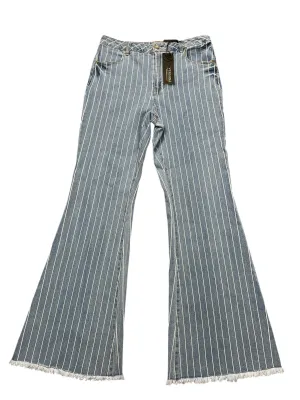 Jeans Flared By Versona In Blue Denim, Size:8