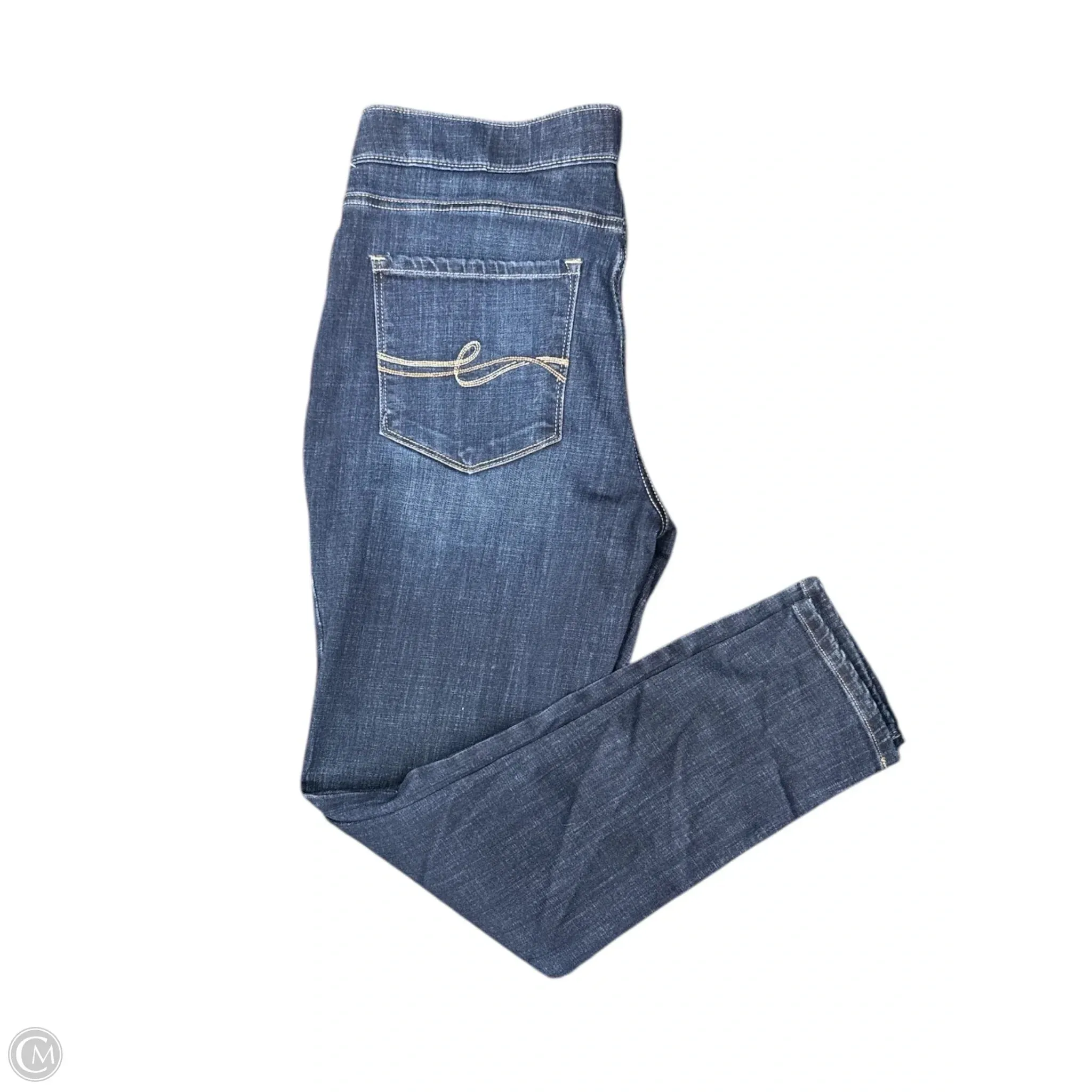 Jeans Jeggings By Lee In Blue Denim, Size: 14