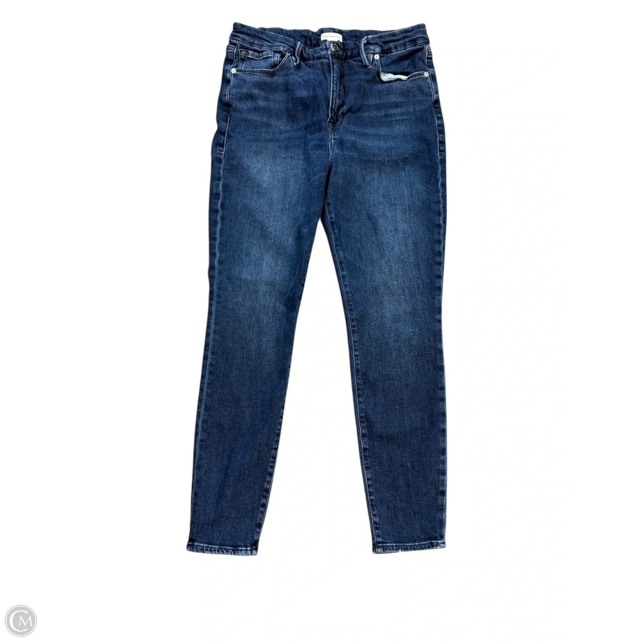 Jeans Skinny By Good American In Blue, Size: 14