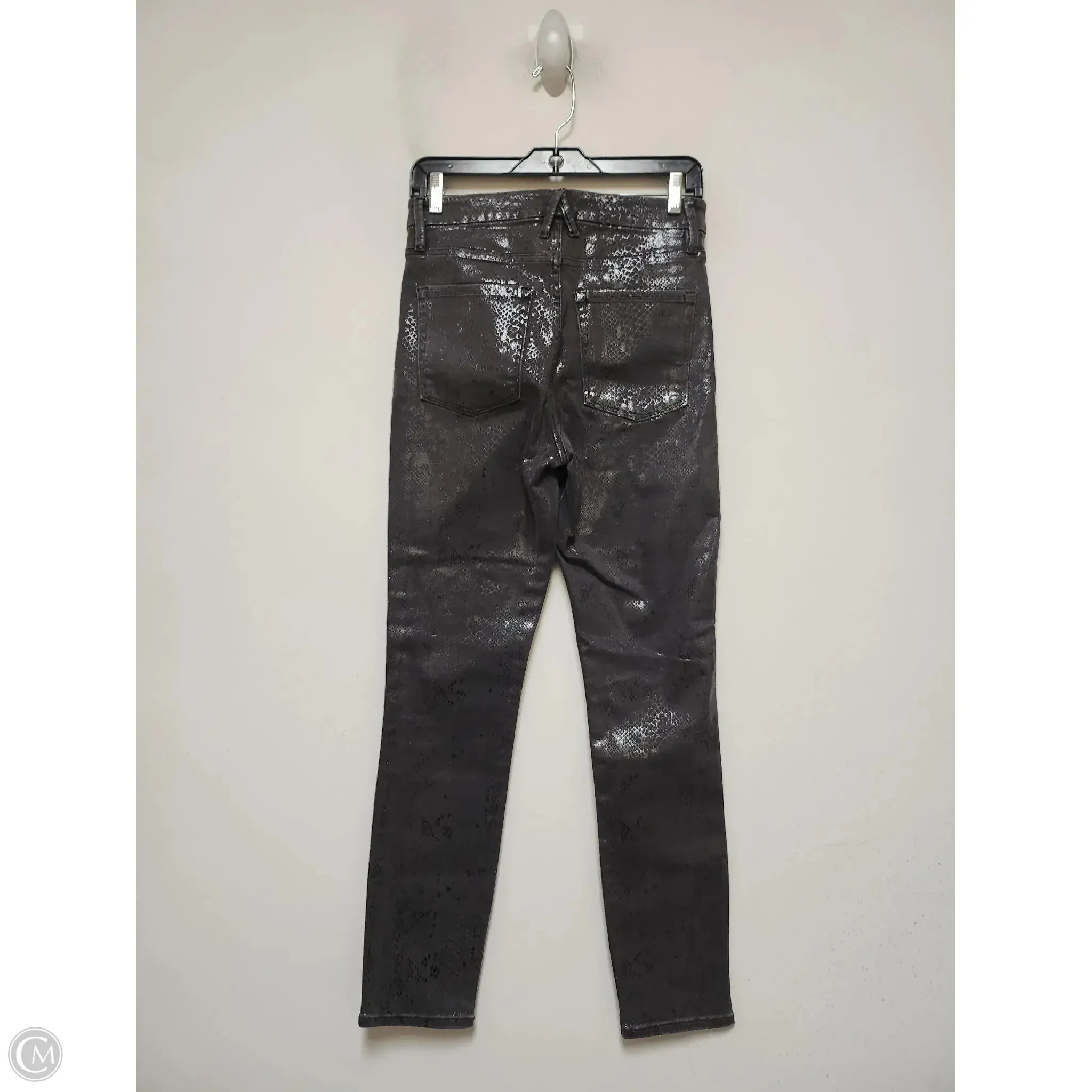 Jeans Skinny By Good American In Snakeskin Print, Size: 6