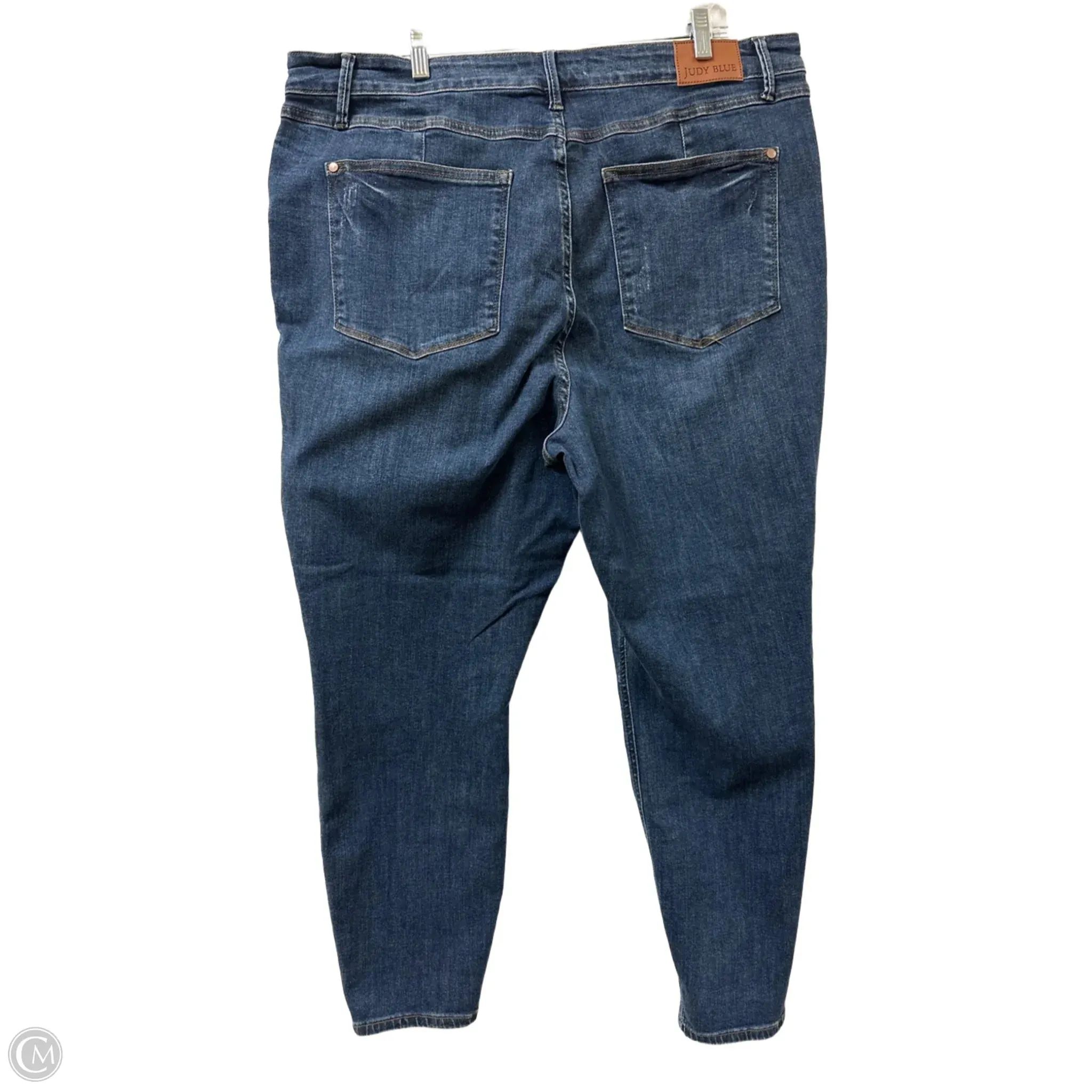 Jeans Skinny By Judy Blue In Blue Denim, Size: 22