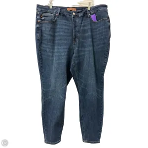 Jeans Skinny By Judy Blue In Blue Denim, Size: 22