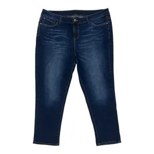 Jeans Skinny By Massini In Blue Denim, Size:20
