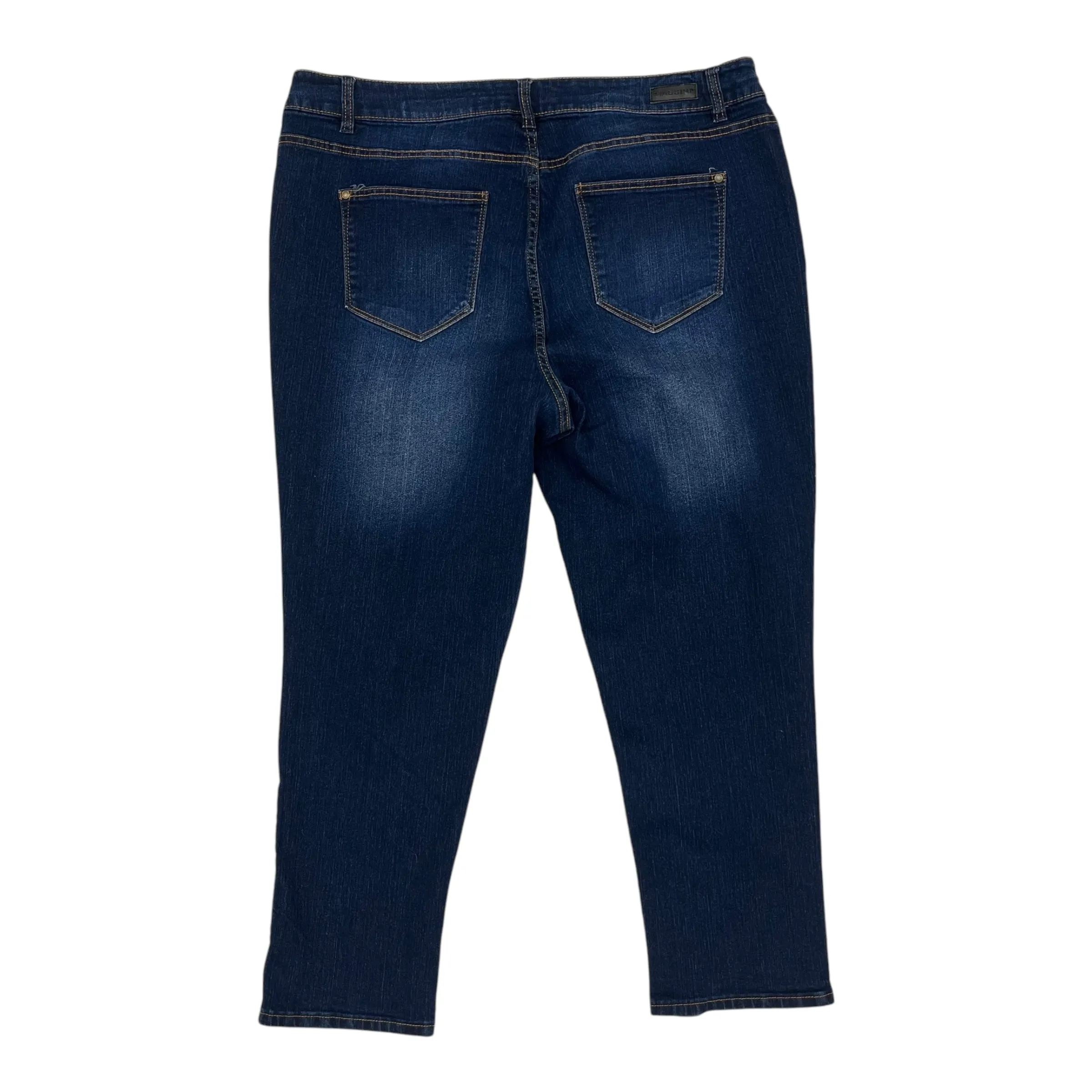 Jeans Skinny By Massini In Blue Denim, Size:20