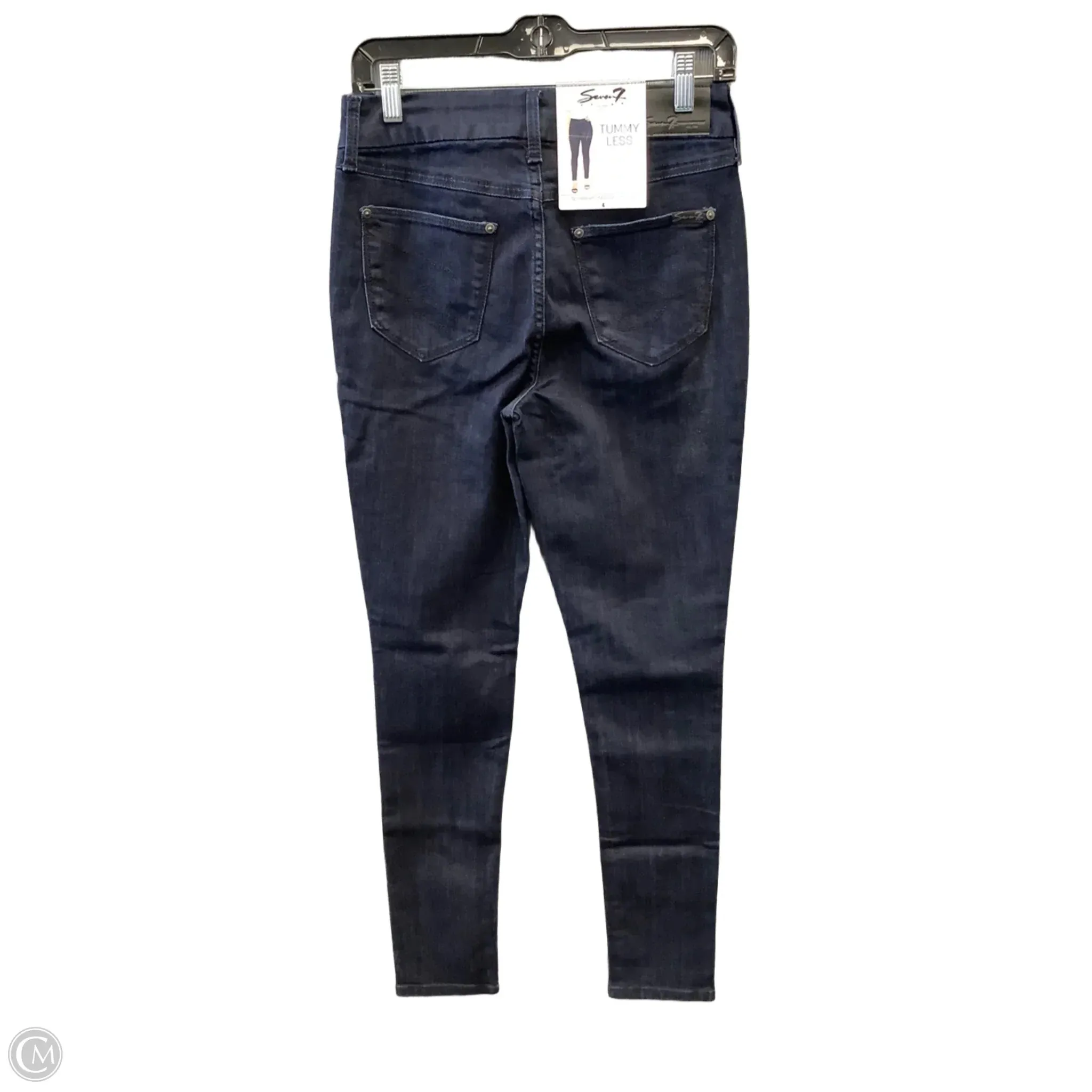 Jeans Skinny By Seven 7 In Blue, Size: 4