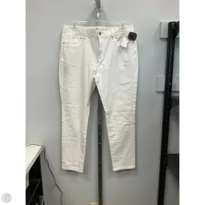 Jeans Skinny By Simply Vera In White, Size: 10