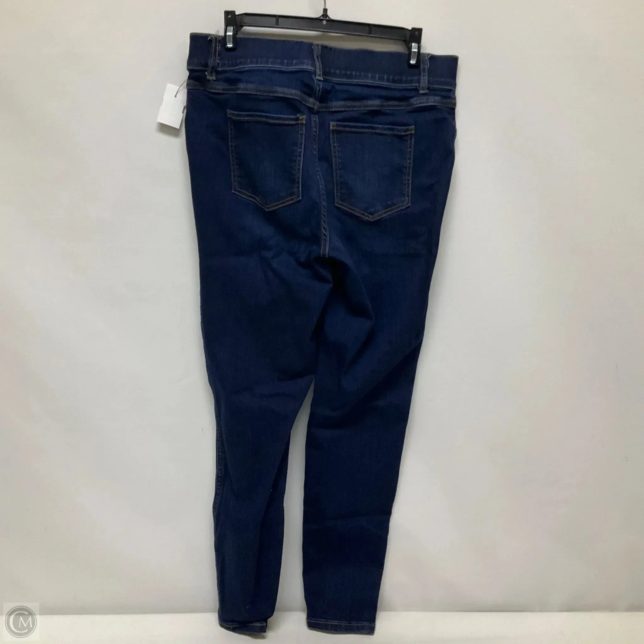 Jeans Skinny By Spanx In Blue Denim, Size: L