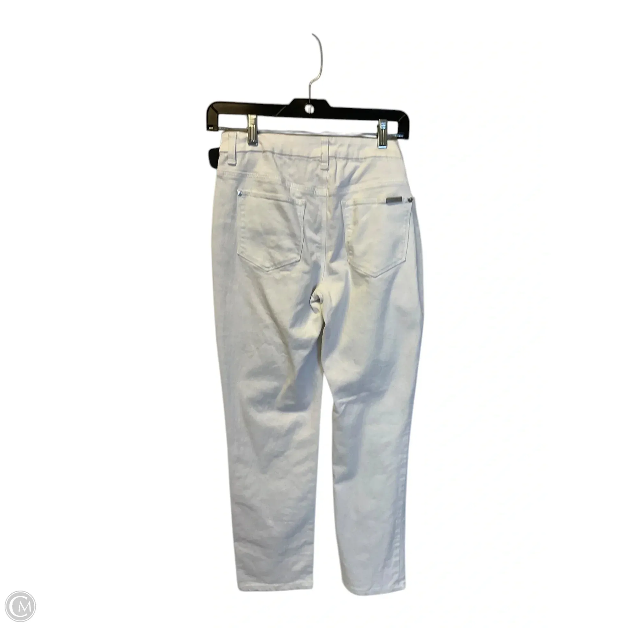 Jeans Straight By Chicos In White Denim, Size: 00