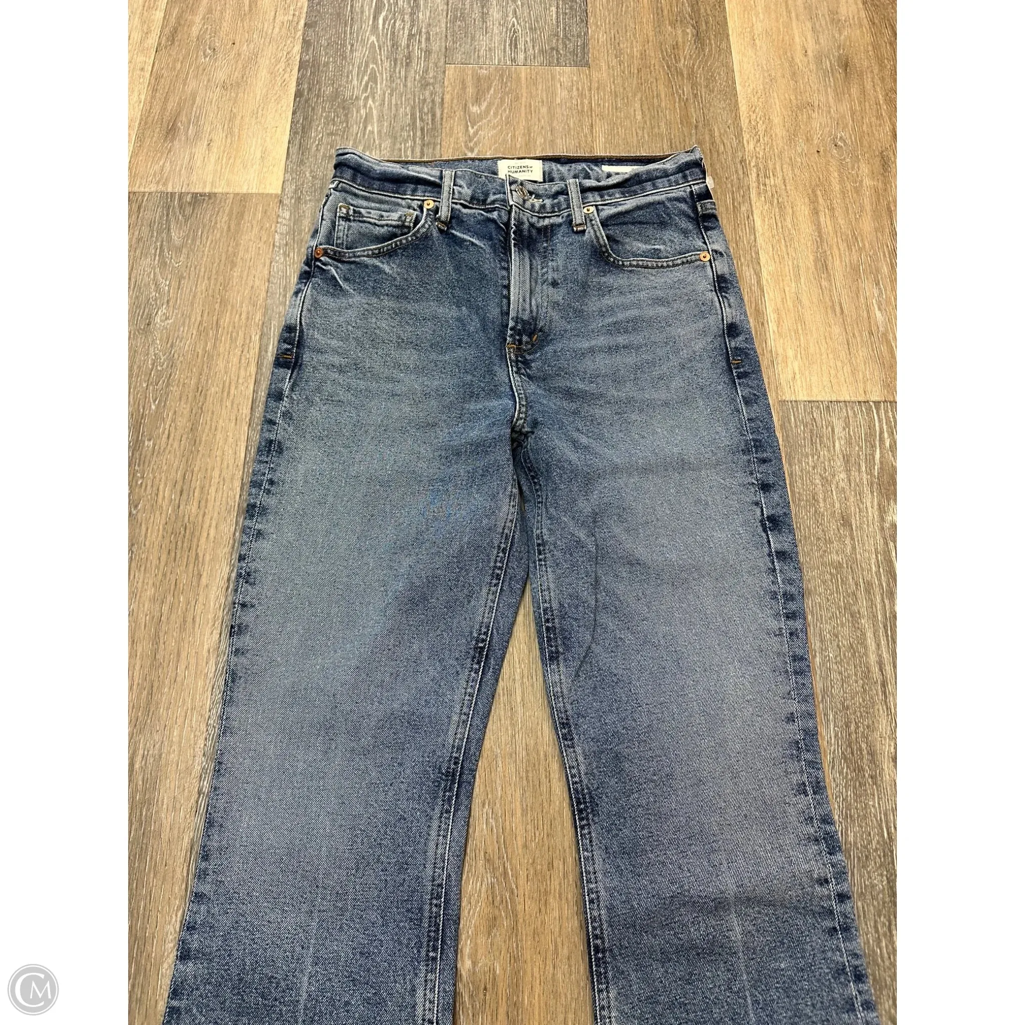 Jeans Straight By Citizens Of Humanity In Blue Denim, Size: 1/25