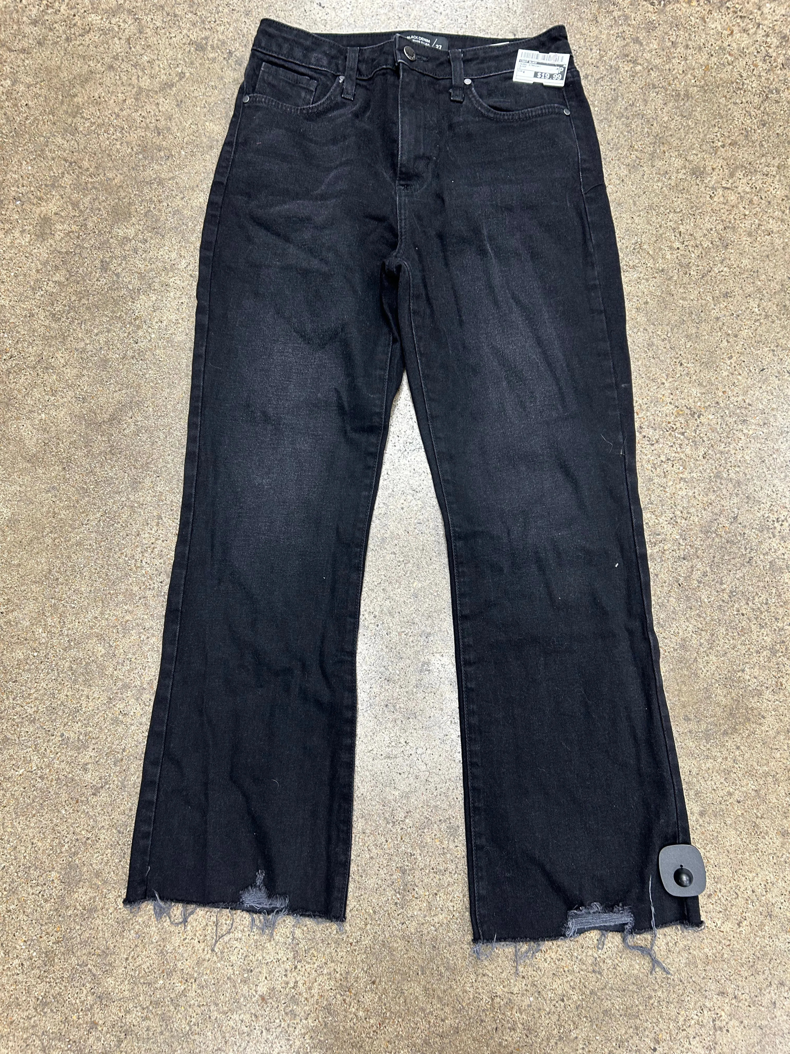Jeans Straight By Just Black In Black, Size:4