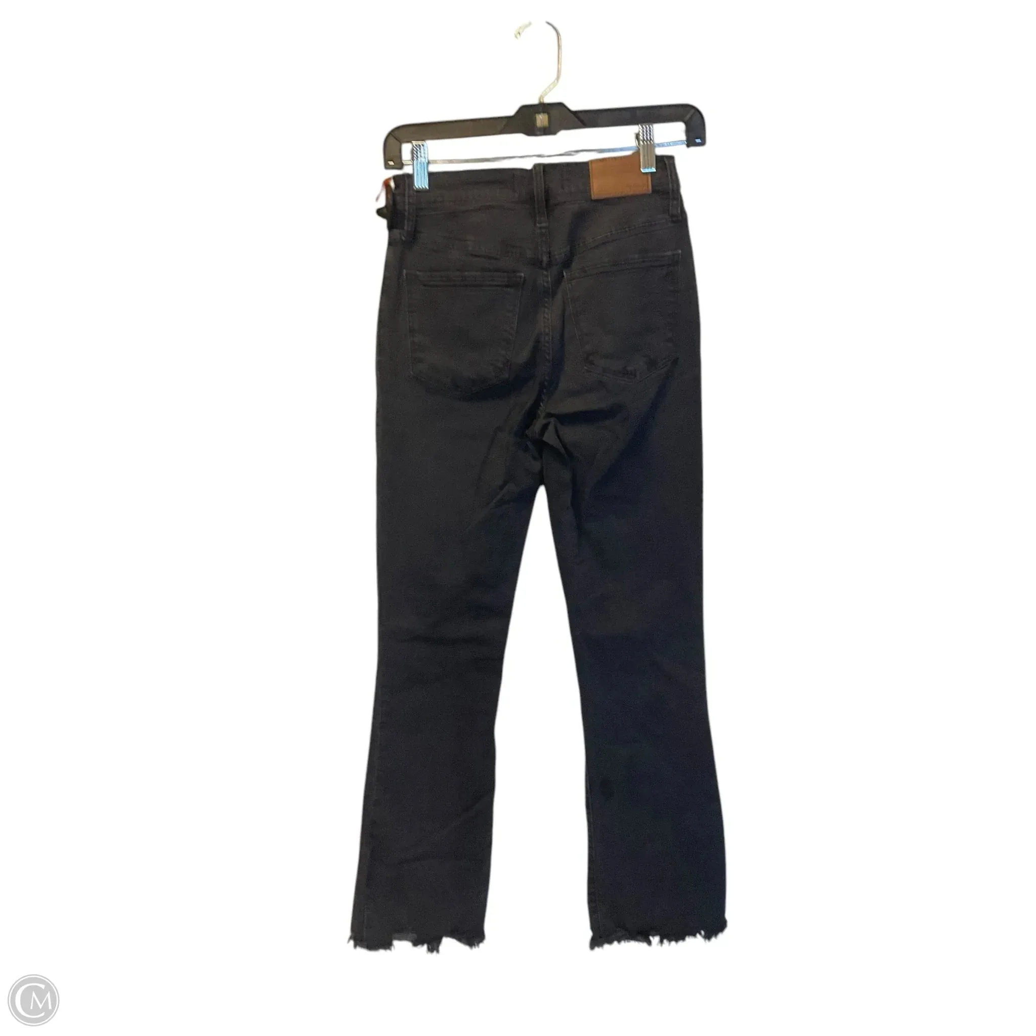 Jeans Straight By Madewell In Black Denim, Size: 2