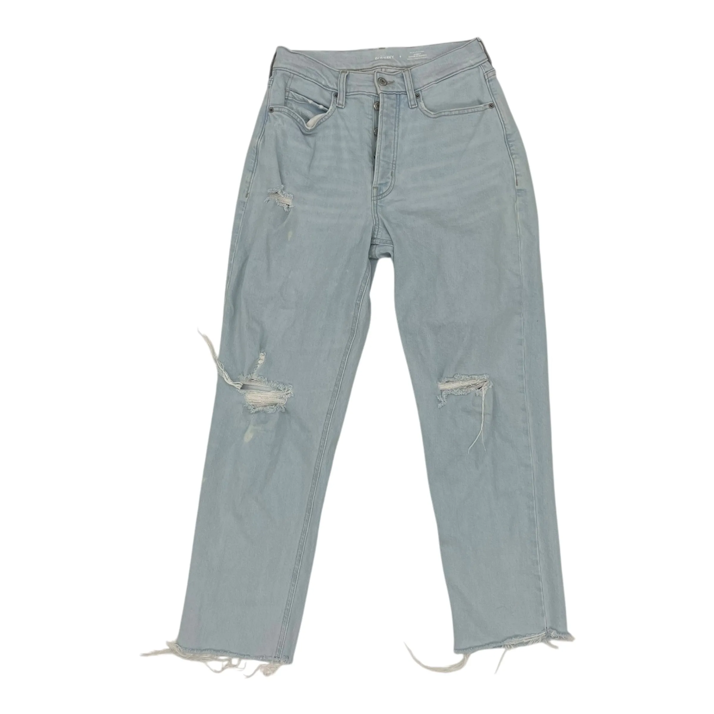 Jeans Straight By Old Navy In Blue Denim, Size:8