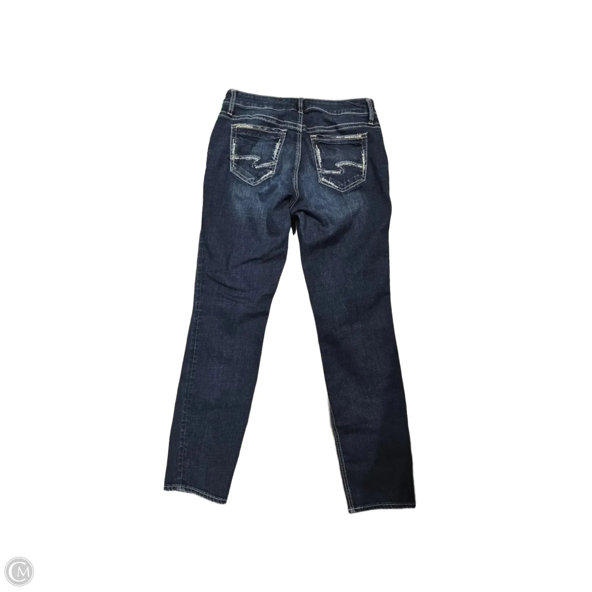 Jeans Straight By Silver In Blue Denim, Size: 12