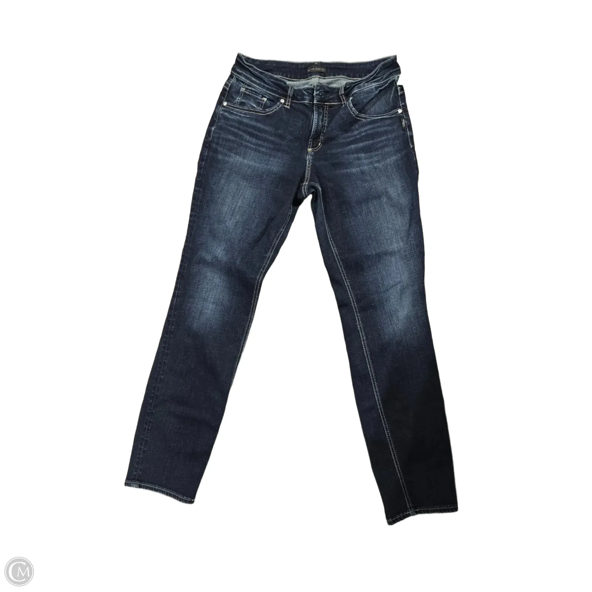 Jeans Straight By Silver In Blue Denim, Size: 12
