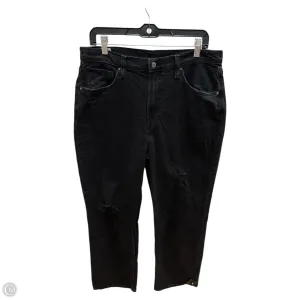 Jeans Wide Leg By Gap In Black, Size: 12