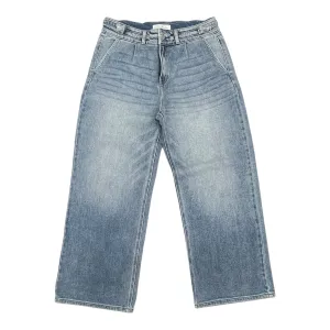 Jeans Wide Leg By Kancan In Blue Denim, Size:14