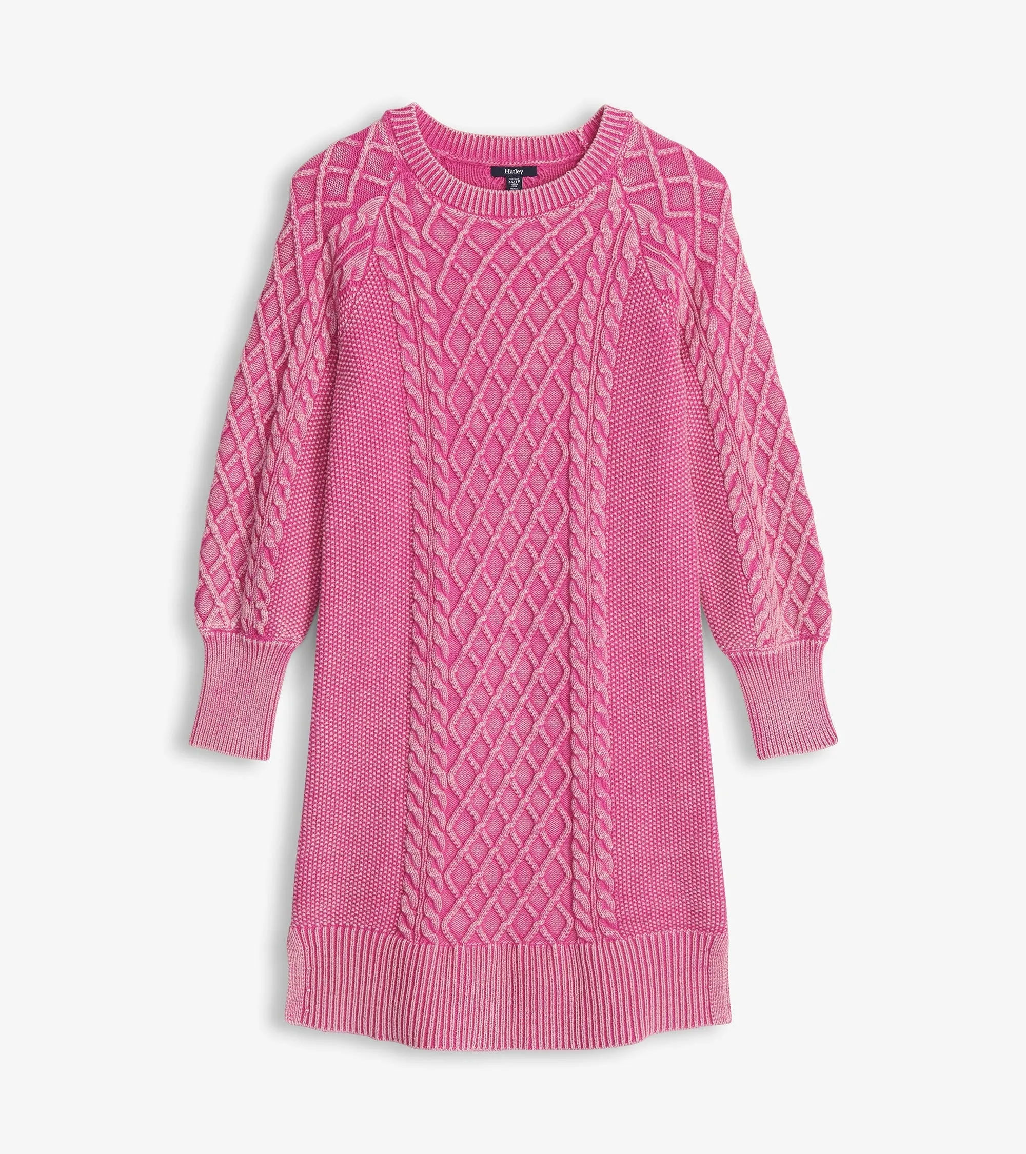 Juliet Cable Knit Dress - Raspberry Pink -Hatley